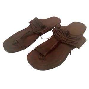 NEW Handmade Hippie Jesus Buffalo Sandals 100% Leather Women’s Size 7